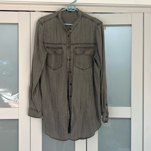 Short jean dress or long Jean shirt